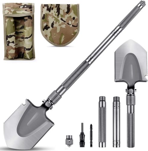 Pelle Multifonction 75 cm, Pelle Pliante, Camping, Survie, randonnée; Jardinage
