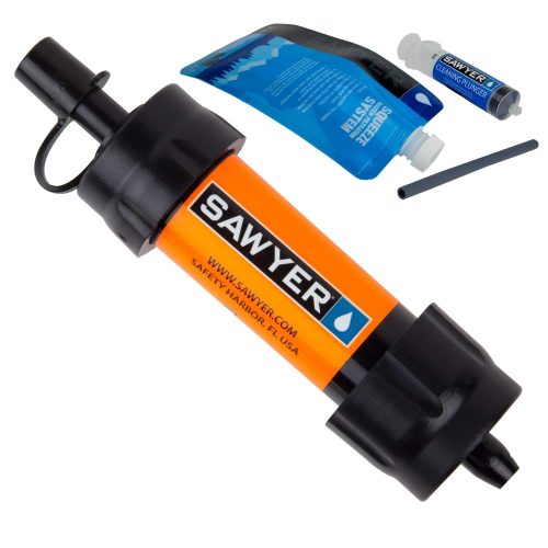 Filtre à Eau Sawyer Mini PointONE pour l'Extérieur - Élimine 100% des Microplastiques et 99,99999% des Bactéries